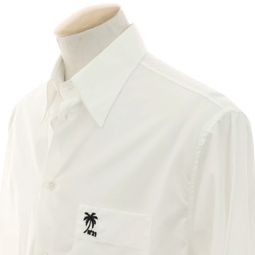 【新品アウトレット】ヌメロ ヴェントゥーノ N°21 コットン カジュアルシャツ ホワイト【 S 】【 状態ランクN- 】【 メンズ 】