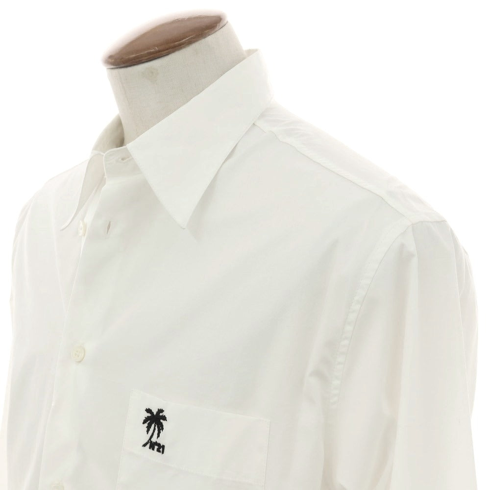 【新品】ヌメロ ヴェントゥーノ N°21 コットン カジュアルシャツ ホワイト【 M 】【 状態ランクN 】【 メンズ 】