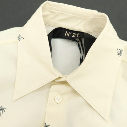 【新品アウトレット】ヌメロ ヴェントゥーノ N°21 コットン カジュアルシャツ クリーム【 XXS 】【 状態ランクN- 】【 メンズ 】