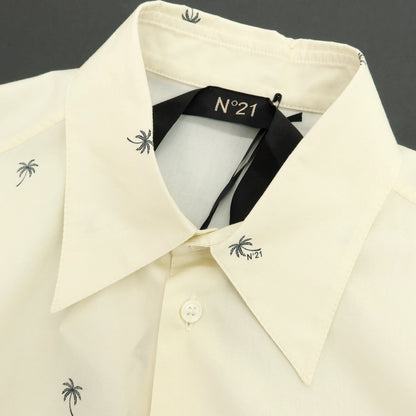 【新品】ヌメロ ヴェントゥーノ N°21 コットン カジュアルシャツ クリーム【 XS 】【 状態ランクN 】【 メンズ 】