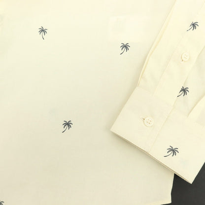 【新品】ヌメロ ヴェントゥーノ N°21 コットン カジュアルシャツ クリーム【 S 】【 状態ランクN 】【 メンズ 】