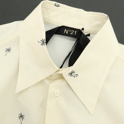 【新品】ヌメロ ヴェントゥーノ N°21 コットン カジュアルシャツ クリーム【 S 】【 状態ランクN 】【 メンズ 】