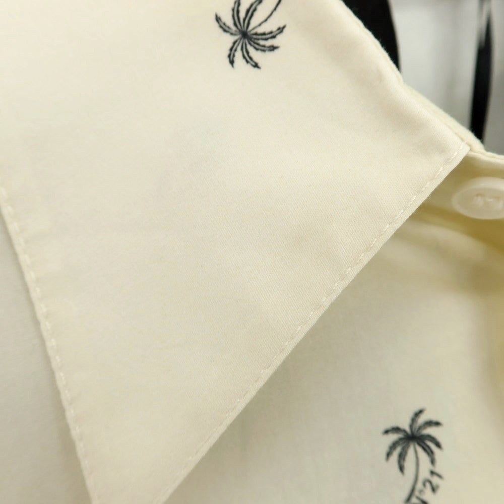 【新品アウトレット】ヌメロ ヴェントゥーノ N°21 コットン カジュアルシャツ クリーム【 L 】【 状態ランクN- 】【 メンズ 】