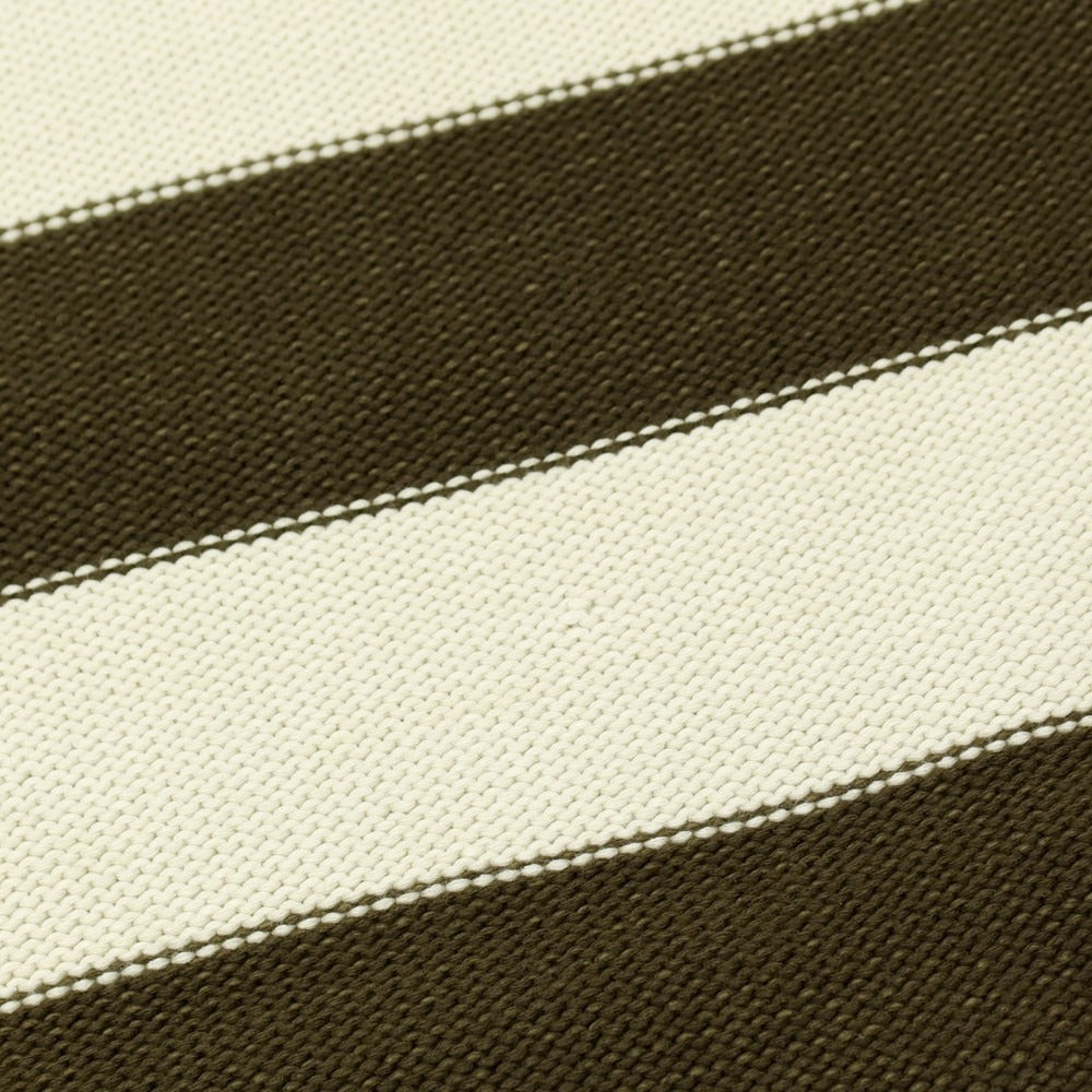 【新品】ヌメロ ヴェントゥーノ N°21 コットンナイロン ボーダー プルオーバーニット オリーブxアイボリー【 46 】【 状態ランクN 】【 メンズ 】