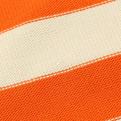 【新品アウトレット】ヌメロ ヴェントゥーノ N°21 コットンナイロン ボーダー プルオーバーニット オレンジxオフホワイト【 50 】【 状態ランクN- 】【 メンズ 】