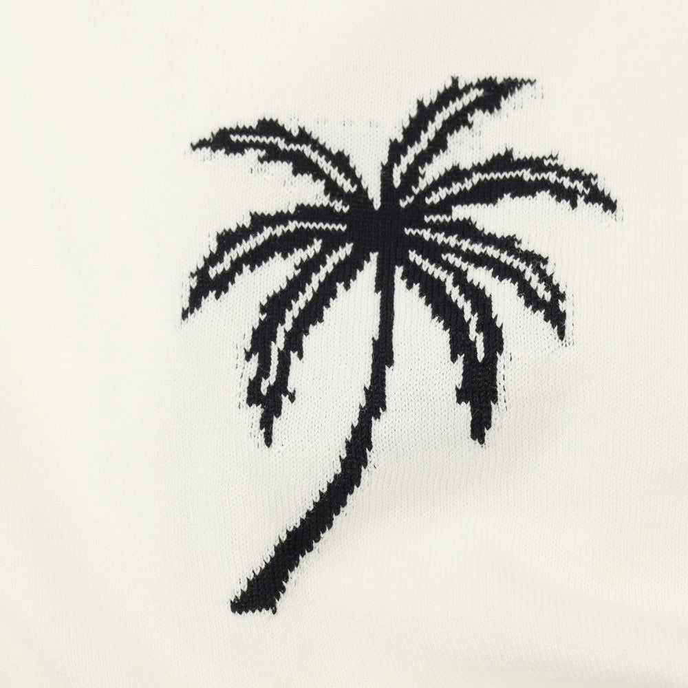 【新品】ヌメロ ヴェントゥーノ N°21 ハイゲージ コットン ヤシの木柄 カーディガン ホワイト【 52 】【 状態ランクN 】【 メンズ 】