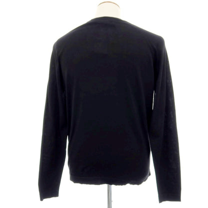 【新品】ヌメロ ヴェントゥーノ N°21 ハイゲージ コットン クルーネック プルオーバーニット ブラック【 48 】【 状態ランクN 】【 メンズ 】