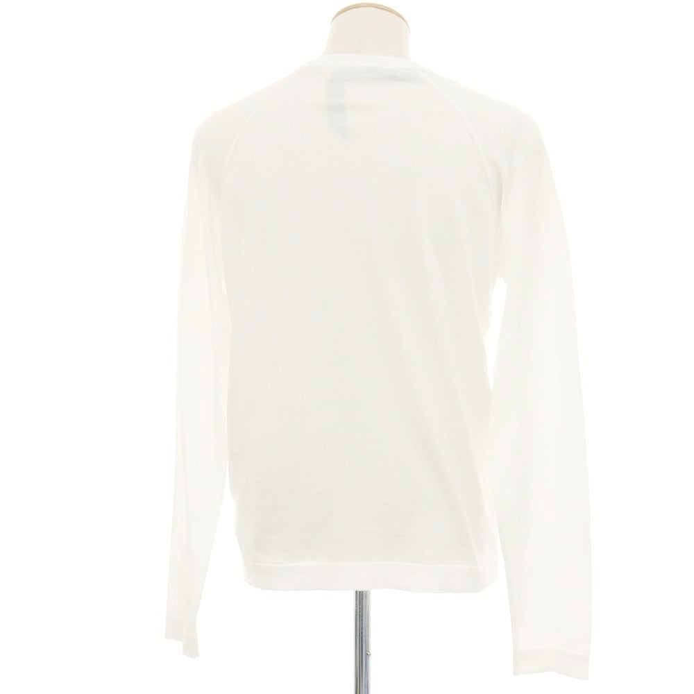 【新品】ヌメロ ヴェントゥーノ N°21 ハイゲージ コットン クルーネック プルオーバーニット ホワイト【 46 】【 状態ランクN 】【 メンズ 】