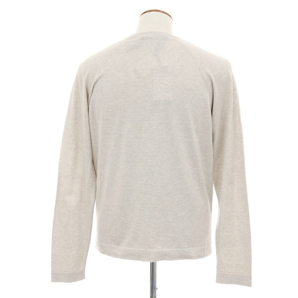 【新品アウトレット】ヌメロ ヴェントゥーノ N°21 ハイゲージ コットン クルーネック プルオーバーニット オートミール【 48 】【 状態ランクN- 】【 メンズ 】