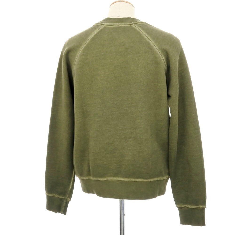 【新品】ヌメロ ヴェントゥーノ N°21 ガーメントダイ コットン クルーネック スウェット オリーブ【 S 】【 状態ランクN 】【 メンズ 】