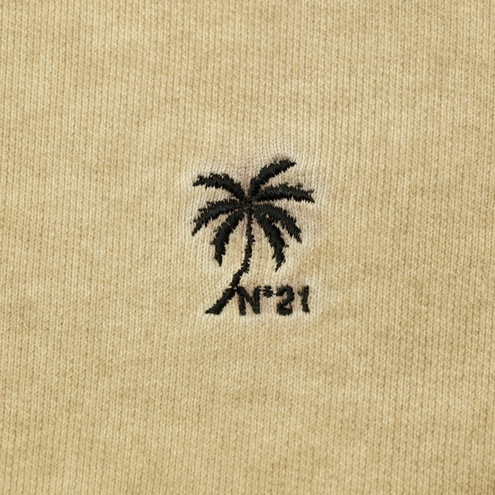 【新品】ヌメロ ヴェントゥーノ N°21 ガーメントダイ コットン クルーネック スウェット ベージュ【 L 】【 状態ランクN 】【 メンズ 】