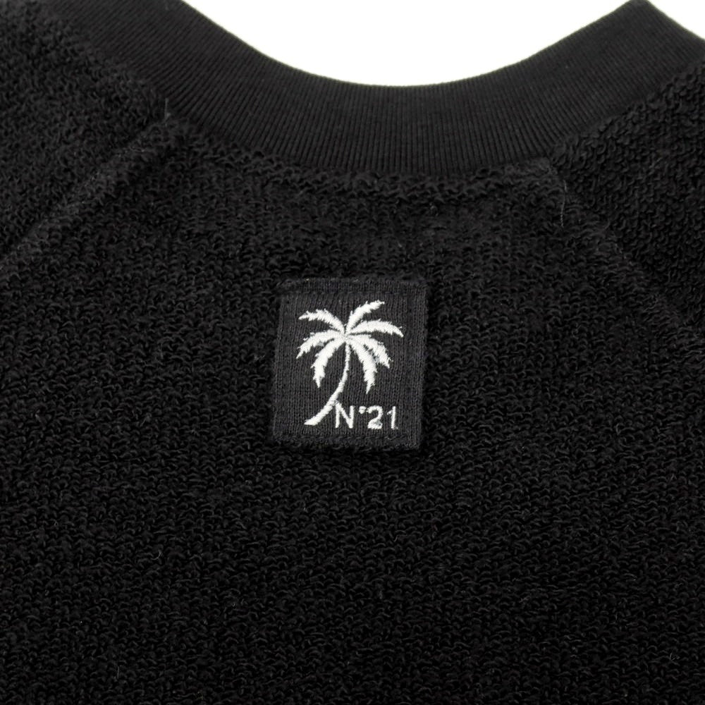【新品】ヌメロ ヴェントゥーノ N°21 コットン パイル クルーネック 半袖Ｔシャツ ブラック【サイズXXS】【 状態ランクN 】【 メンズ 】[DPD]