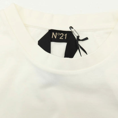 【新品】ヌメロ ヴェントゥーノ N°21 コットンポリウレタン クルーネック 半袖Ｔシャツ アイボリー【 XL 】【 状態ランクN 】【 メンズ 】