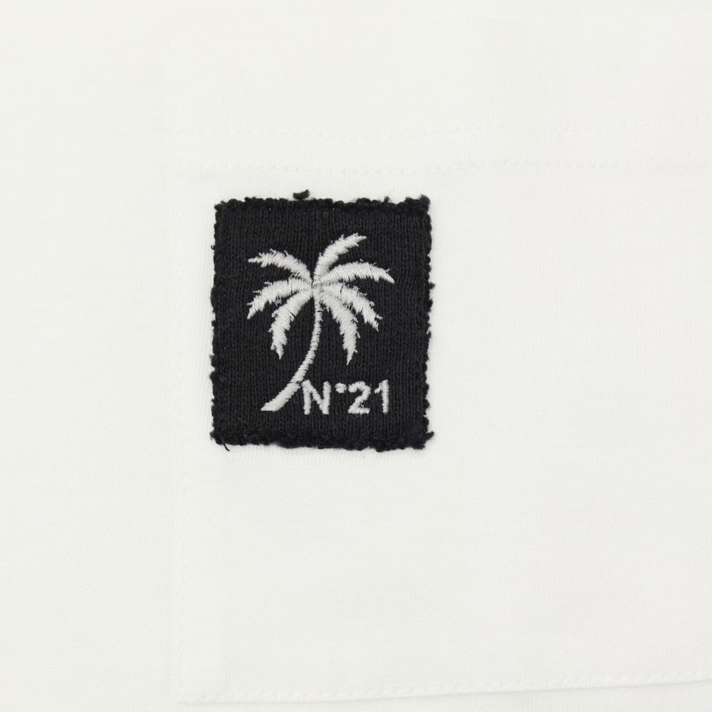 【新品】ヌメロ ヴェントゥーノ N°21 コットン クルーネック ポケット 半袖Ｔシャツ ホワイト【 XS 】【 状態ランクN 】【 メンズ 】