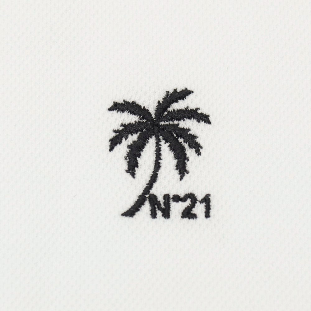 【新品】ヌメロ ヴェントゥーノ N°21 コットン 半袖ポロシャツ ホワイト【サイズS】【 状態ランクN 】【 メンズ 】[DPD]