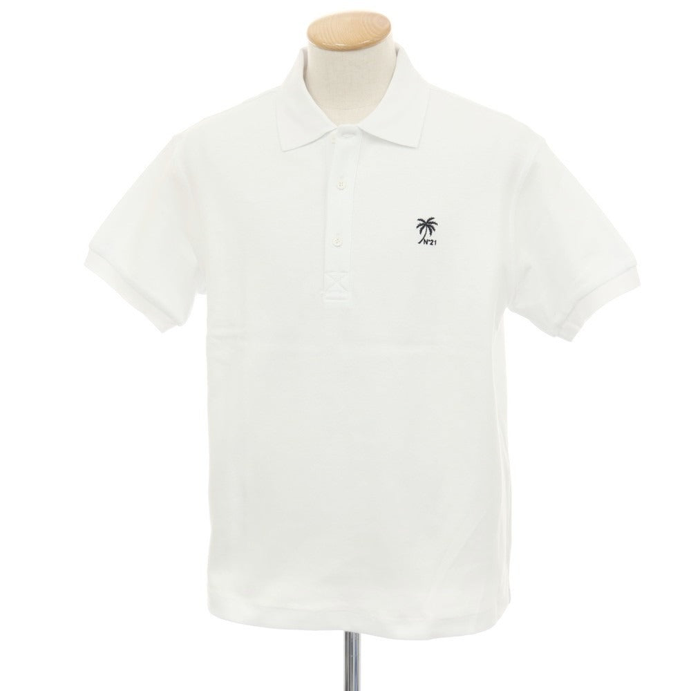 【新品】ヌメロ ヴェントゥーノ N°21 コットン 半袖ポロシャツ ホワイト【サイズS】【 状態ランクN 】【 メンズ 】