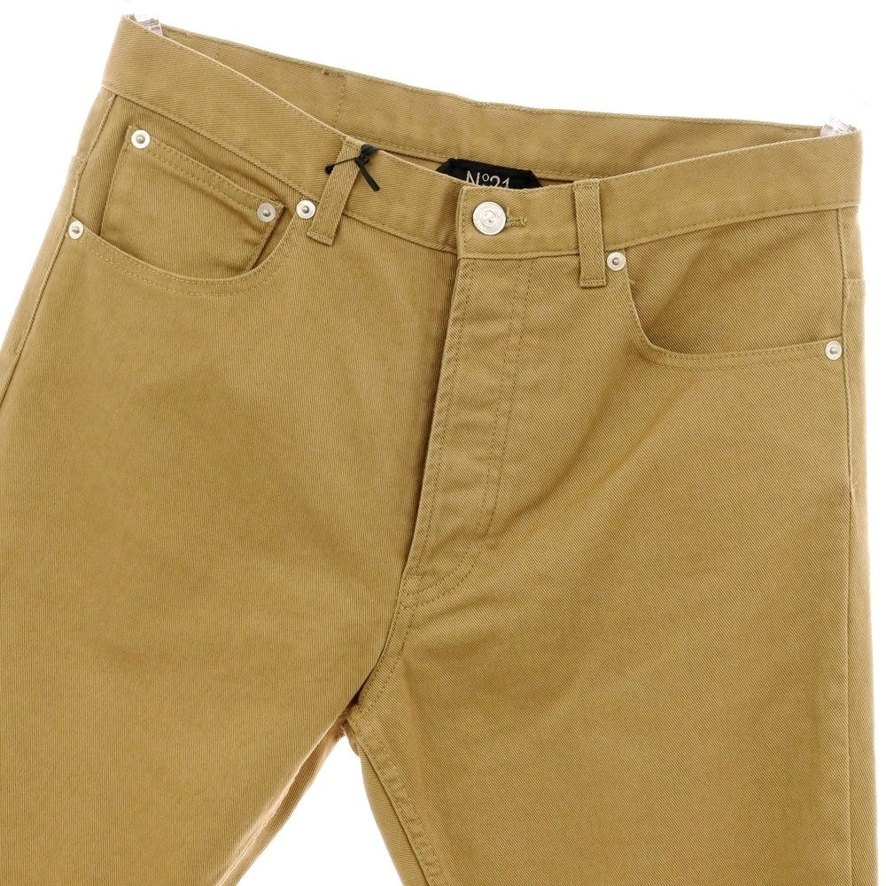 【新品】ヌメロ ヴェントゥーノ N°21 ストレッチ コットン セミフレア 5ポケットパンツ キャメルベージュ【 31 】【 状態ランクN 】【 メンズ 】