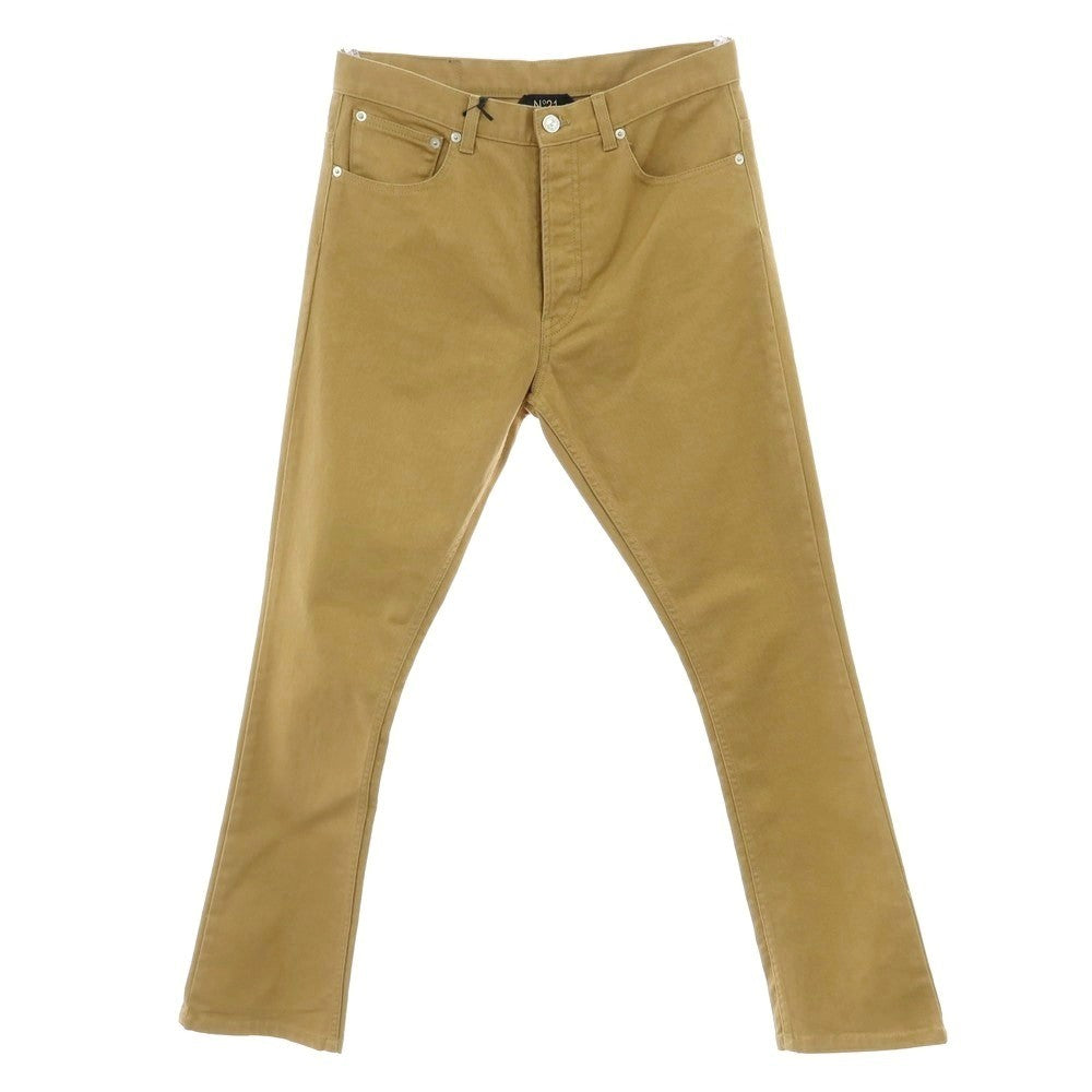 【新品】ヌメロ ヴェントゥーノ N°21 ストレッチ コットン セミフレア 5ポケットパンツ キャメルベージュ【 31 】【 状態ランクN 】【 メンズ 】