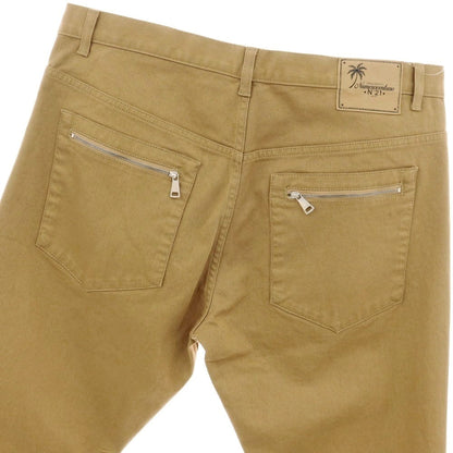 【新品】ヌメロ ヴェントゥーノ N°21 ストレッチ コットン セミフレア 5ポケットパンツ キャメルベージュ【 36 】【 状態ランクN 】【 メンズ 】