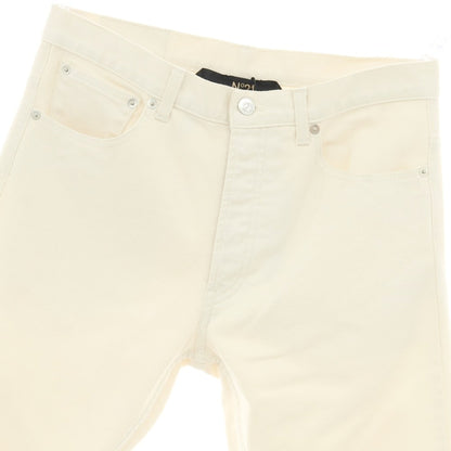 【新品】ヌメロ ヴェントゥーノ N°21 ストレッチ コットン セミフレア 5ポケットパンツ アイボリー【 31 】【 状態ランクN 】【 メンズ 】