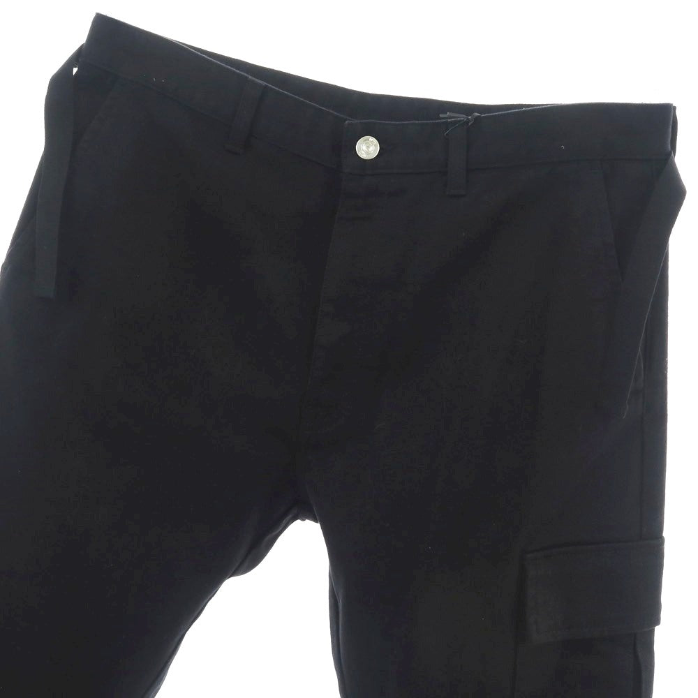 【新品】ヌメロ ヴェントゥーノ N°21 ストレッチ コットン カーゴパンツ ブラック【 48 】【 状態ランクN 】【 メンズ 】