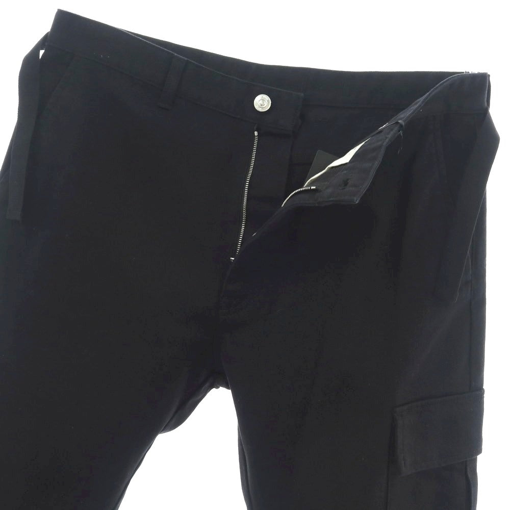 【新品】ヌメロ ヴェントゥーノ N°21 ストレッチ コットン カーゴパンツ ブラック【 48 】【 状態ランクN 】【 メンズ 】