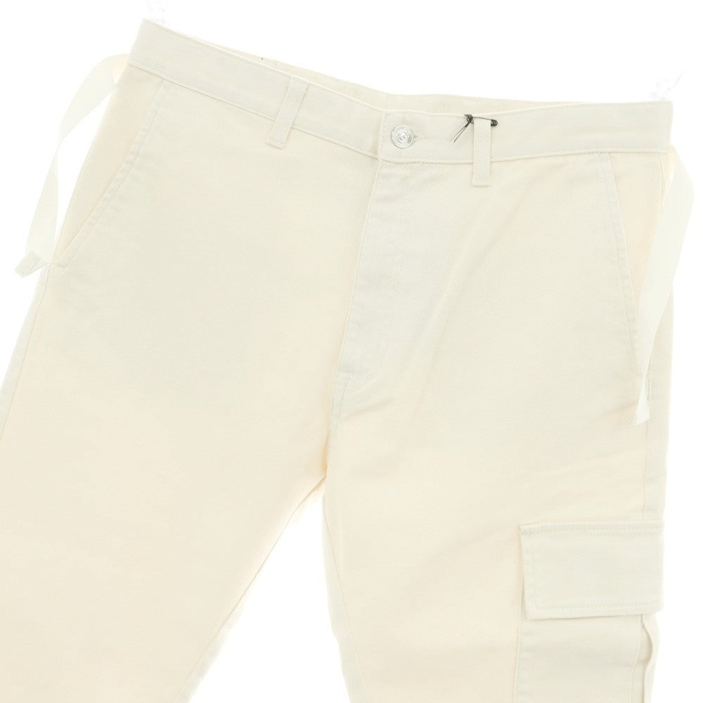 【新品】ヌメロ ヴェントゥーノ N°21 ストレッチ コットン カーゴパンツ アイボリー【サイズ46】【 状態ランクN 】【 メンズ 】[CPD]