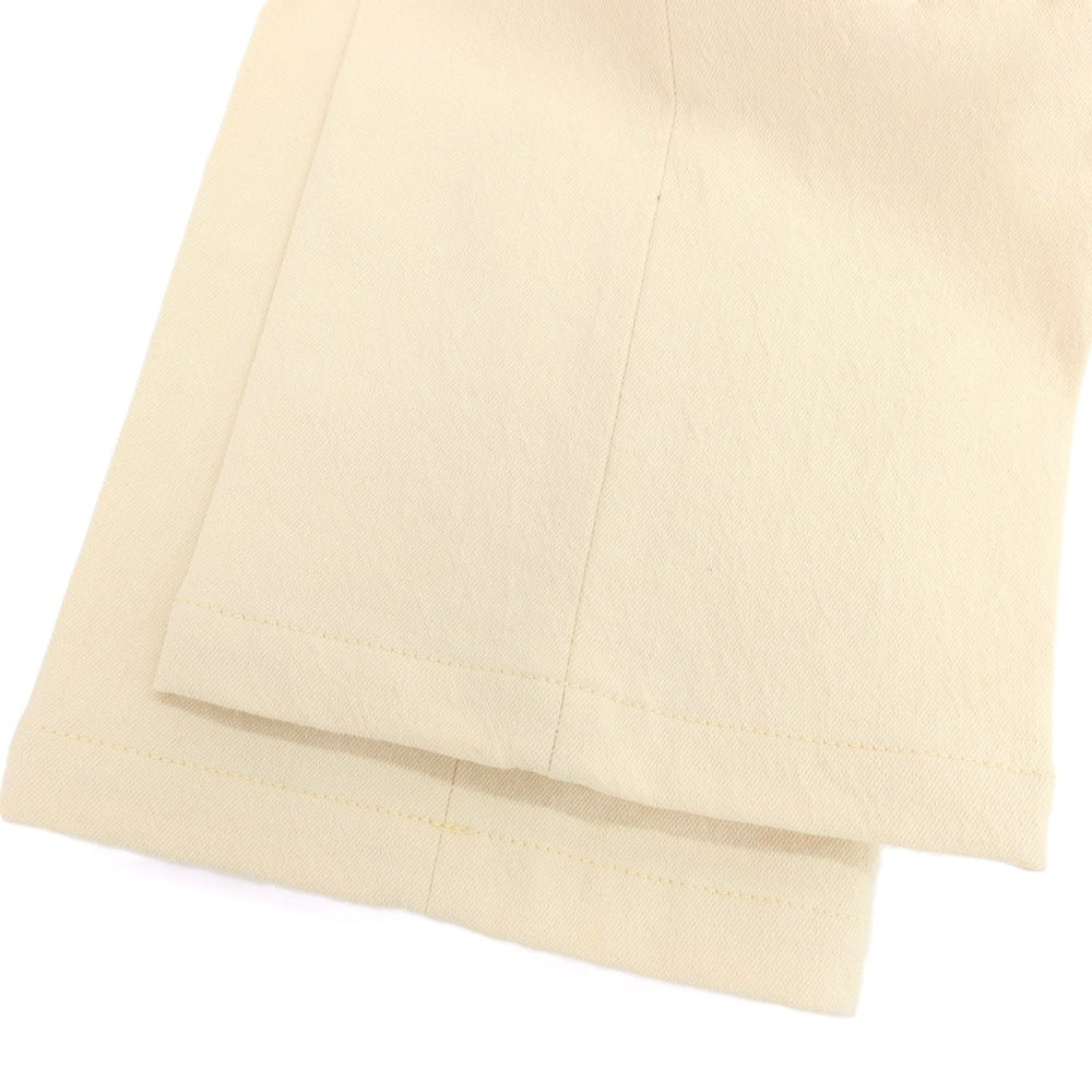 【新品】ヌメロ ヴェントゥーノ N°21 ストレッチ コットンウールポリエステル フレア イージースラックスパンツ クリーム【 50 】【 状態ランクN 】【 メンズ 】