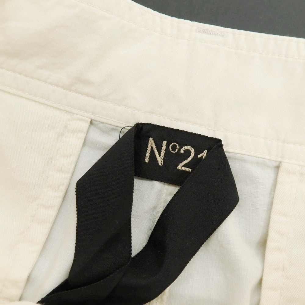 【新品】ヌメロ ヴェントゥーノ N°21 コットン ベルテッドパンツ アイボリー【サイズ44】【 状態ランクN 】【 メンズ 】[DPD]