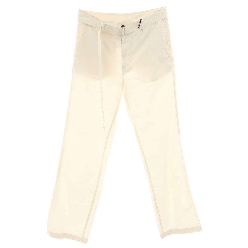 【新品】ヌメロ ヴェントゥーノ N°21 コットン ベルテッドパンツ アイボリー【 46 】【 状態ランクN 】【 メンズ 】