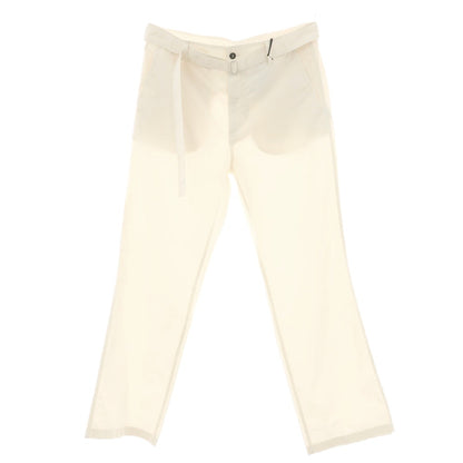 【新品アウトレット】ヌメロ ヴェントゥーノ N°21 コットン ベルテッドパンツ アイボリー【 48 】【 状態ランクN- 】【 メンズ 】