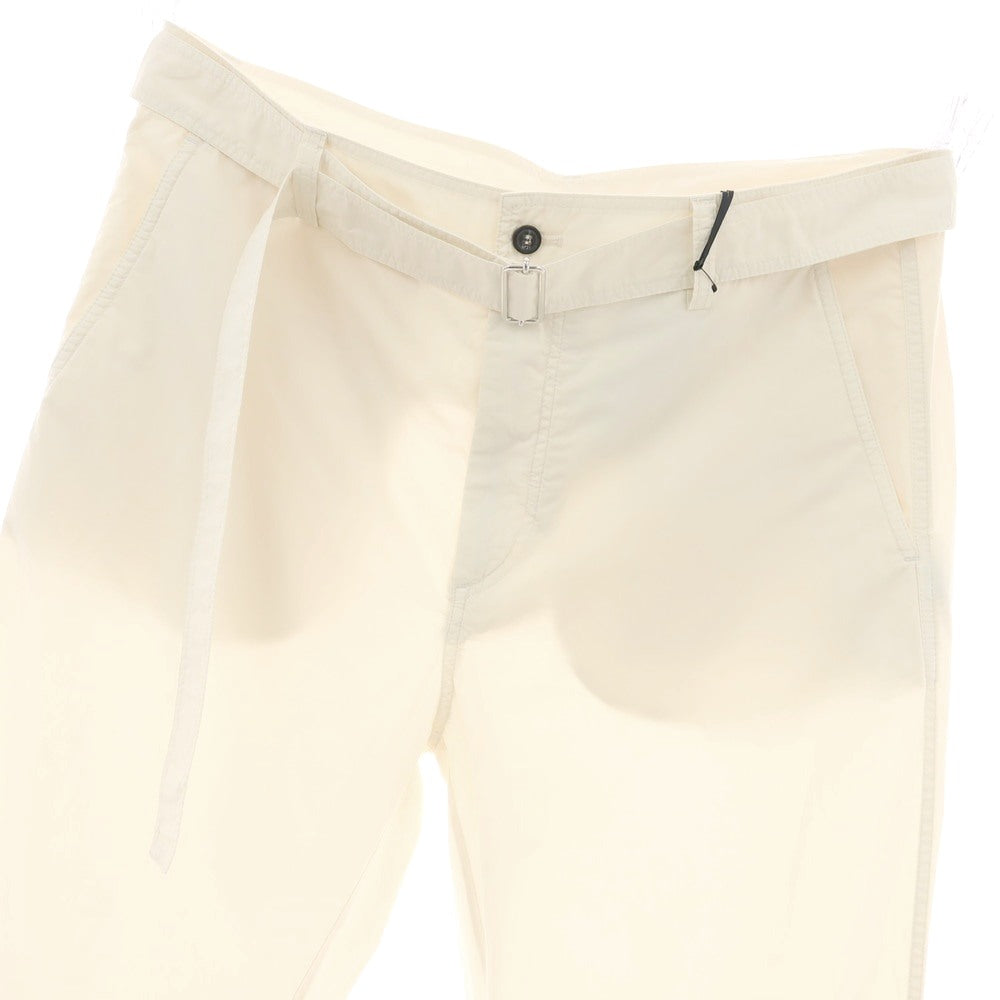 【新品アウトレット】ヌメロ ヴェントゥーノ N°21 コットン ベルテッドパンツ アイボリー【 48 】【 状態ランクN- 】【 メンズ 】