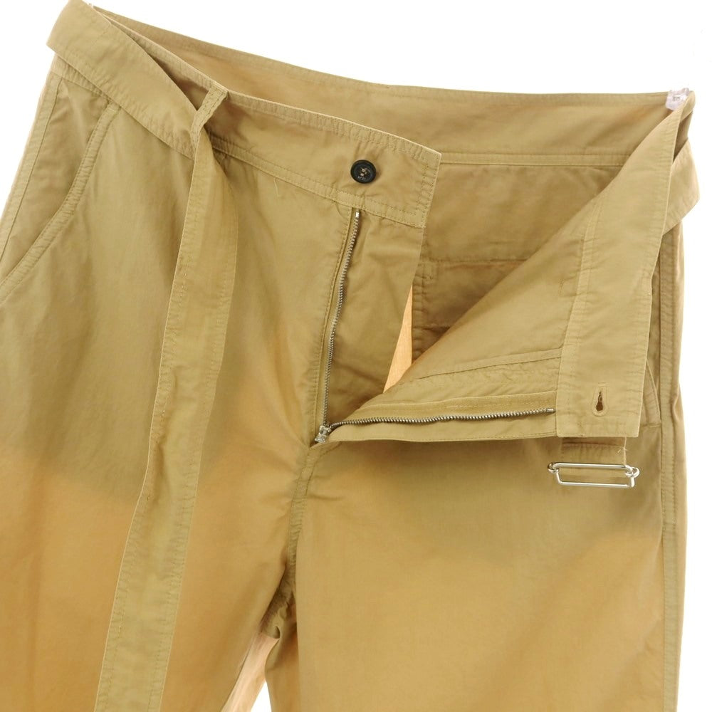 【新品】ヌメロ ヴェントゥーノ N°21 コットン ベルテッドパンツ キャメルベージュ【 46 】【 状態ランクN 】【 メンズ 】