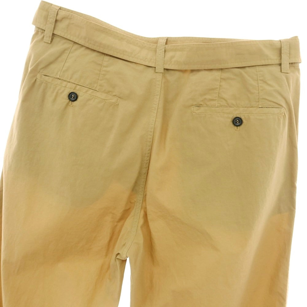 【新品】ヌメロ ヴェントゥーノ N°21 コットン ベルテッドパンツ キャメルベージュ【 48 】【 状態ランクN 】【 メンズ 】
