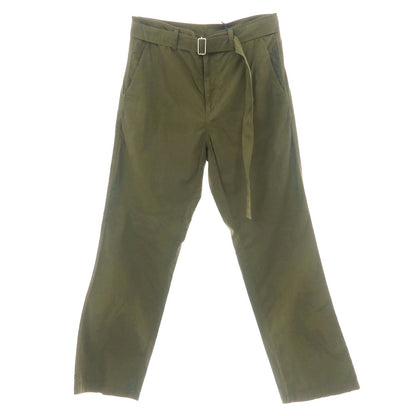 【新品】ヌメロ ヴェントゥーノ N°21 コットン ベルテッドパンツ オリーブ【 44 】【 状態ランクN 】【 メンズ 】