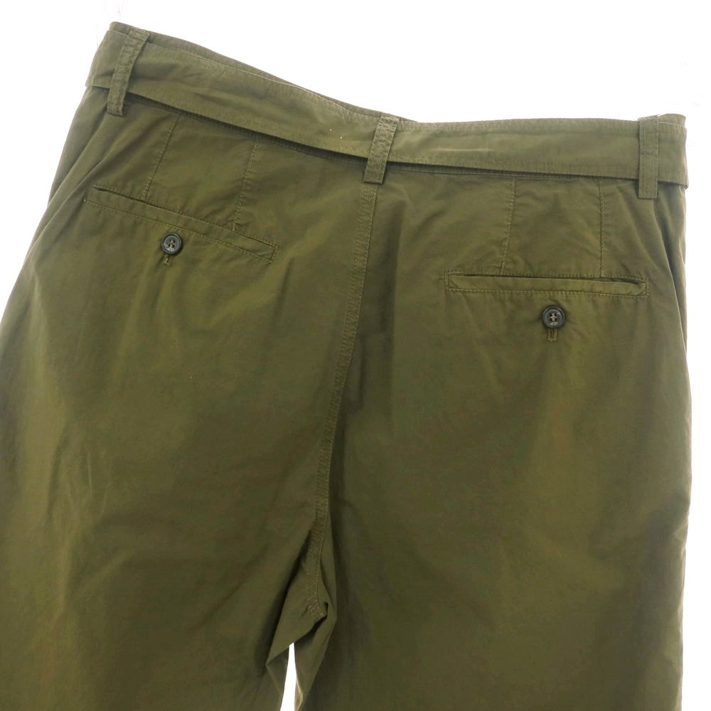 【新品】ヌメロ ヴェントゥーノ N°21 コットン ベルテッドパンツ オリーブ【 サイズ44 】【 状態ランクN 】【 メンズ 】 [BPD]