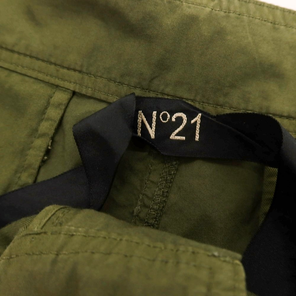 【新品】ヌメロ ヴェントゥーノ N°21 コットン ベルテッドパンツ オリーブ【 サイズ44 】【 状態ランクN 】【 メンズ 】 [BPD]