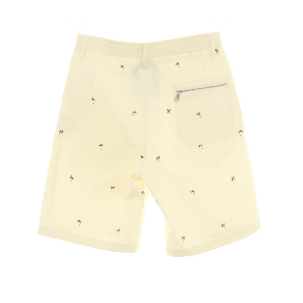 【新品】ヌメロ ヴェントゥーノ N°21 ストレッチ コットン ヤシの木 プリント バミューダショーツ イージーショートパンツ クリーム【 46 】【 状態ランクN 】【 メンズ 】