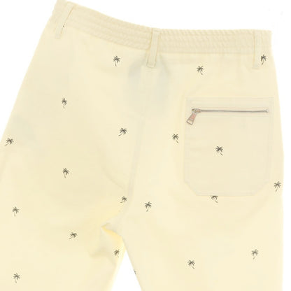 【新品】ヌメロ ヴェントゥーノ N°21 ストレッチ コットン ヤシの木 プリント バミューダショーツ イージーショートパンツ クリーム【 46 】【 状態ランクN 】【 メンズ 】