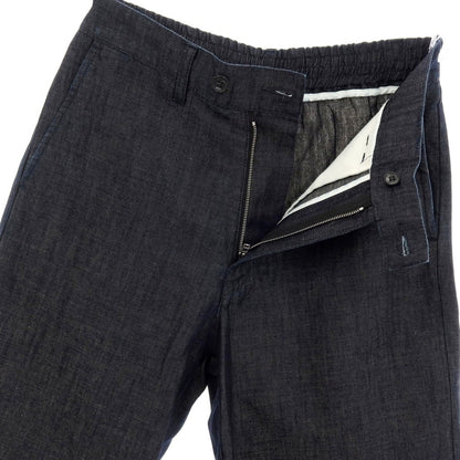 【新品】ヌメロ ヴェントゥーノ N°21 コットンリネン デニム バミューダショーツ イージーショートパンツ ネイビー【サイズ44】【 状態ランクN 】【 メンズ 】