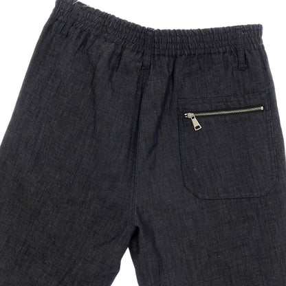 【新品】ヌメロ ヴェントゥーノ N°21 コットンリネン デニム バミューダショーツ イージーショートパンツ ネイビー【サイズ46】【 状態ランクN 】【 メンズ 】