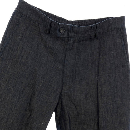 【新品】ヌメロ ヴェントゥーノ N°21 コットンリネン デニム バミューダショーツ イージーショートパンツ ネイビー【サイズ48】【 状態ランクN 】【 メンズ 】