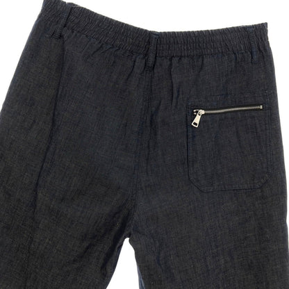 【新品】ヌメロ ヴェントゥーノ N°21 コットンリネン デニム バミューダショーツ イージーショートパンツ ネイビー【サイズ48】【 状態ランクN 】【 メンズ 】