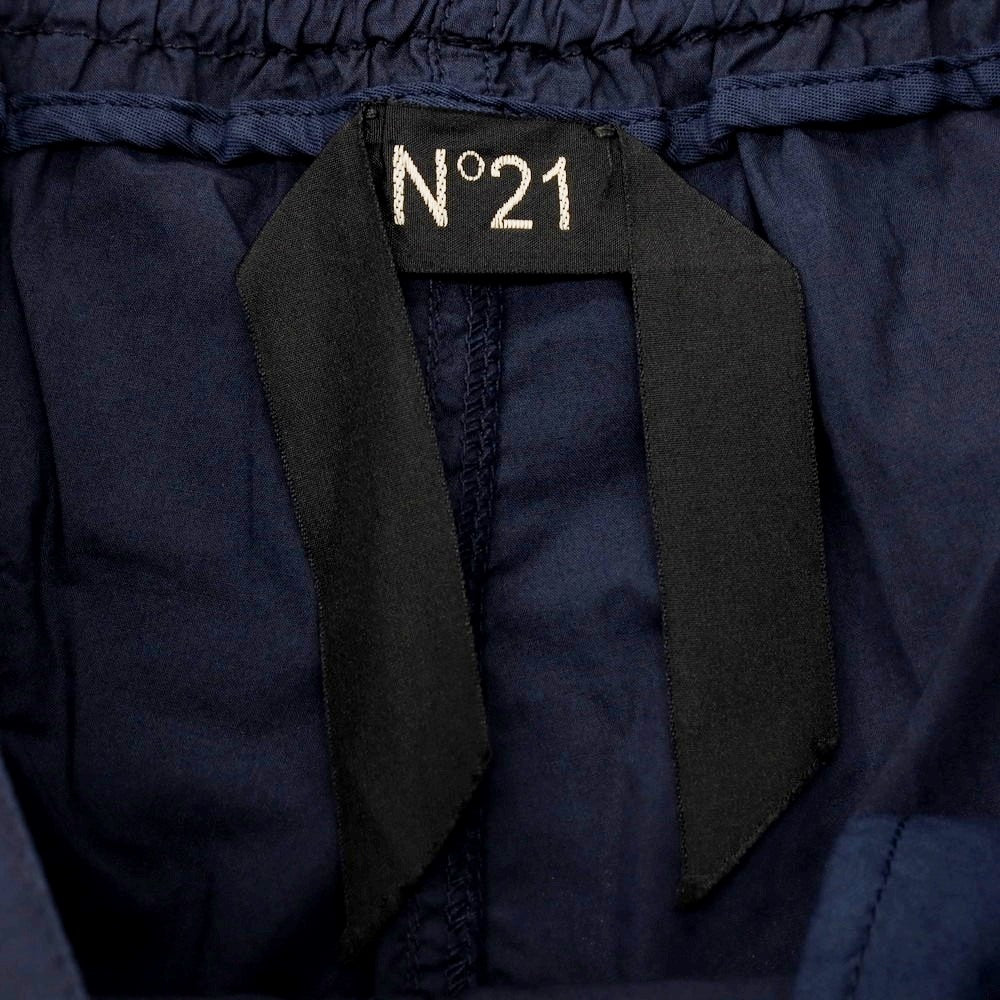 【新品アウトレット】ヌメロ ヴェントゥーノ N°21 コットン バミューダショーツ イージーショートパンツ ネイビー【サイズ44】【 状態ランクN- 】【 メンズ 】