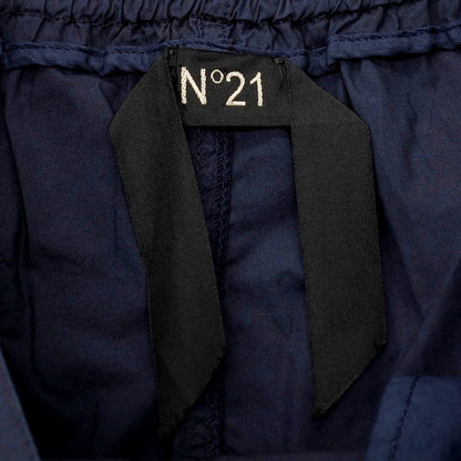 【新品】ヌメロ ヴェントゥーノ N°21 コットン バミューダショーツ イージーショートパンツ ネイビー【サイズ46】【 状態ランクN 】【 メンズ 】