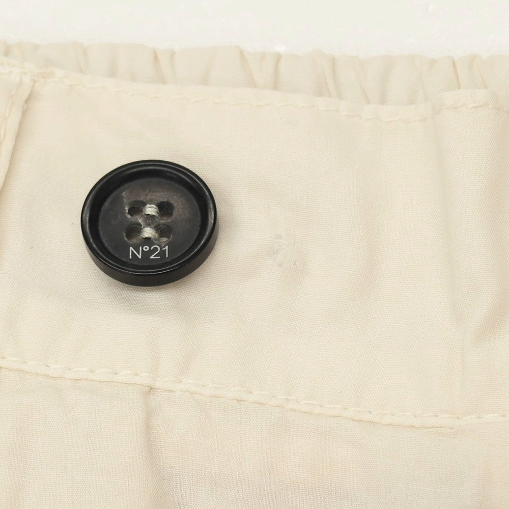 【新品アウトレット】ヌメロ ヴェントゥーノ N°21 コットン バミューダショーツ イージーショートパンツ アイボリー【サイズ48】【 状態ランクN- 】【 メンズ 】