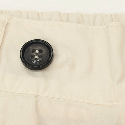 【新品アウトレット】ヌメロ ヴェントゥーノ N°21 コットン バミューダショーツ イージーショートパンツ アイボリー【サイズ48】【 状態ランクN- 】【 メンズ 】