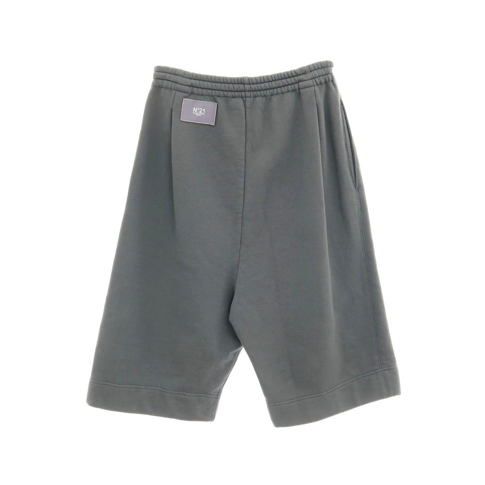 【新品】ヌメロ ヴェントゥーノ N°21 コットン スウェット ハーフパンツ ショートパンツ グレー系【 サイズ38 】【 状態ランクN 】【 メンズ 】 [CPD]