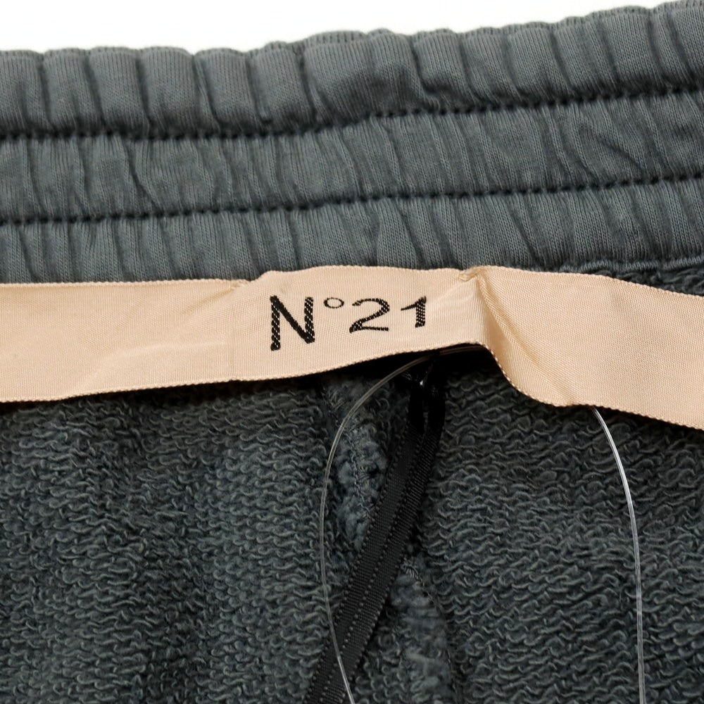 【新品】ヌメロ ヴェントゥーノ N°21 コットン スウェット ハーフパンツ ショートパンツ グレー系【 サイズ38 】【 状態ランクN 】【 メンズ 】 [CPD]