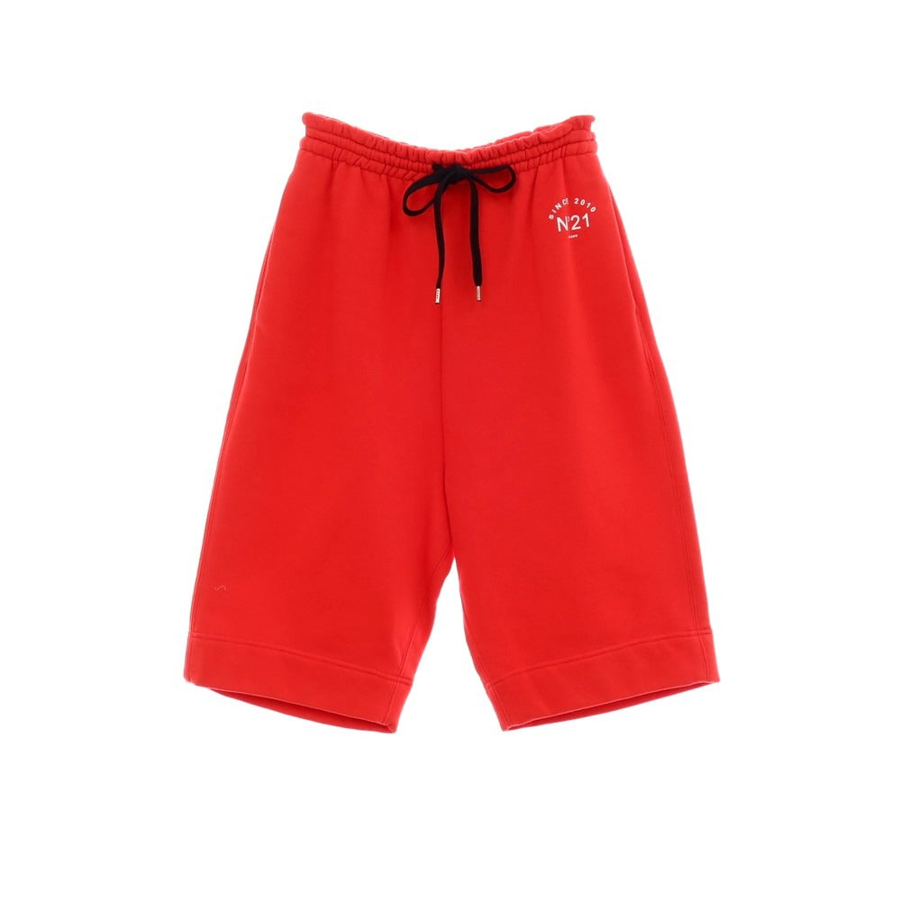 【新品】ヌメロ ヴェントゥーノ N°21 コットン スウェット ハーフパンツ ショートパンツ レッド【サイズ36】【 状態ランクN 】【 メンズ 】